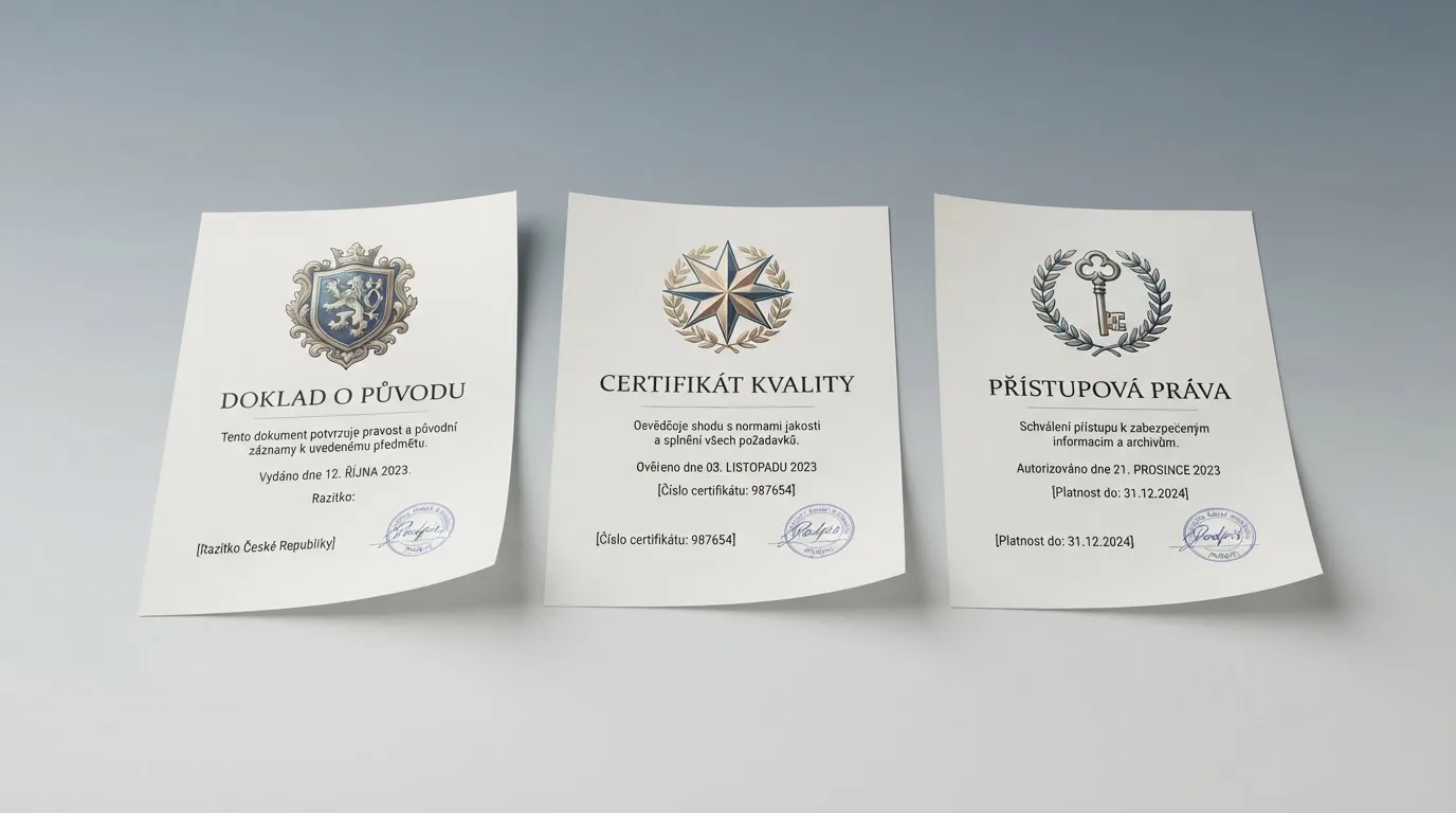 Licenční certifikáty regulačních autorit MGA, Curacao a Anjouan vedle sebe